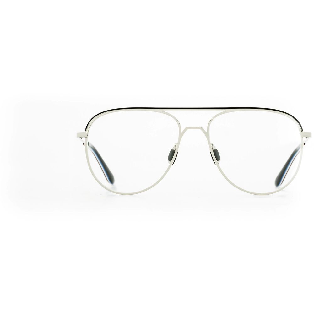 Vuarnet Gray Stainless Steel Glasses (Frames) with gray color and sleek design, lens/bridge/temple size 55/17/145 mm, model VL18210001.