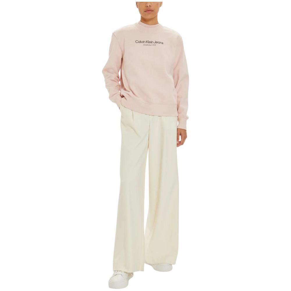 Calvin Klein Jeans Pink Cotton Sweater Calvin Klein Jeans Light Gray