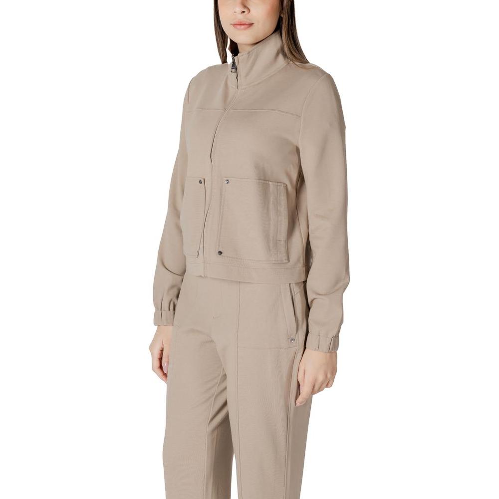 Street One Beige Viscose Jackets & Coat