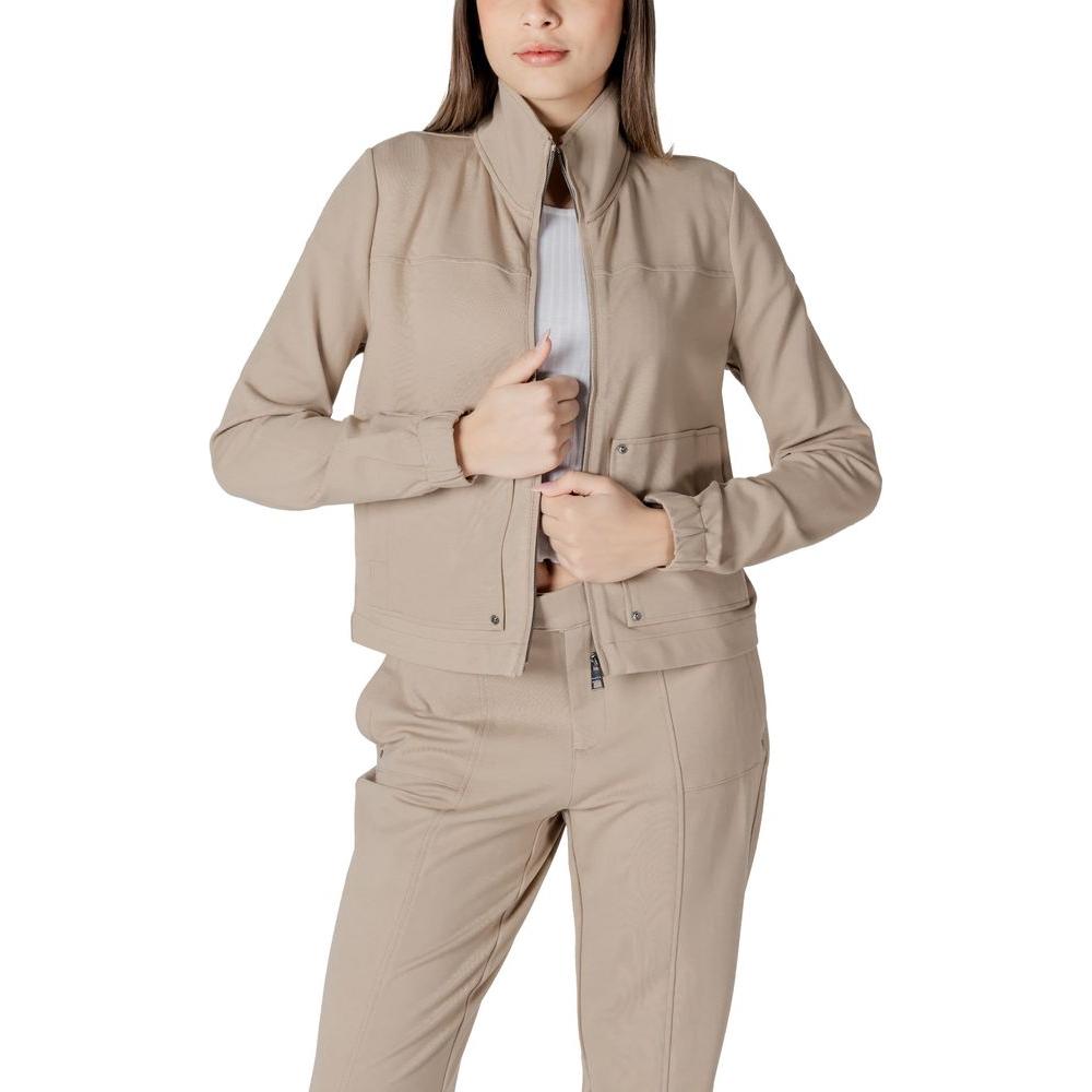 Street One Beige Viscose Jackets & Coat