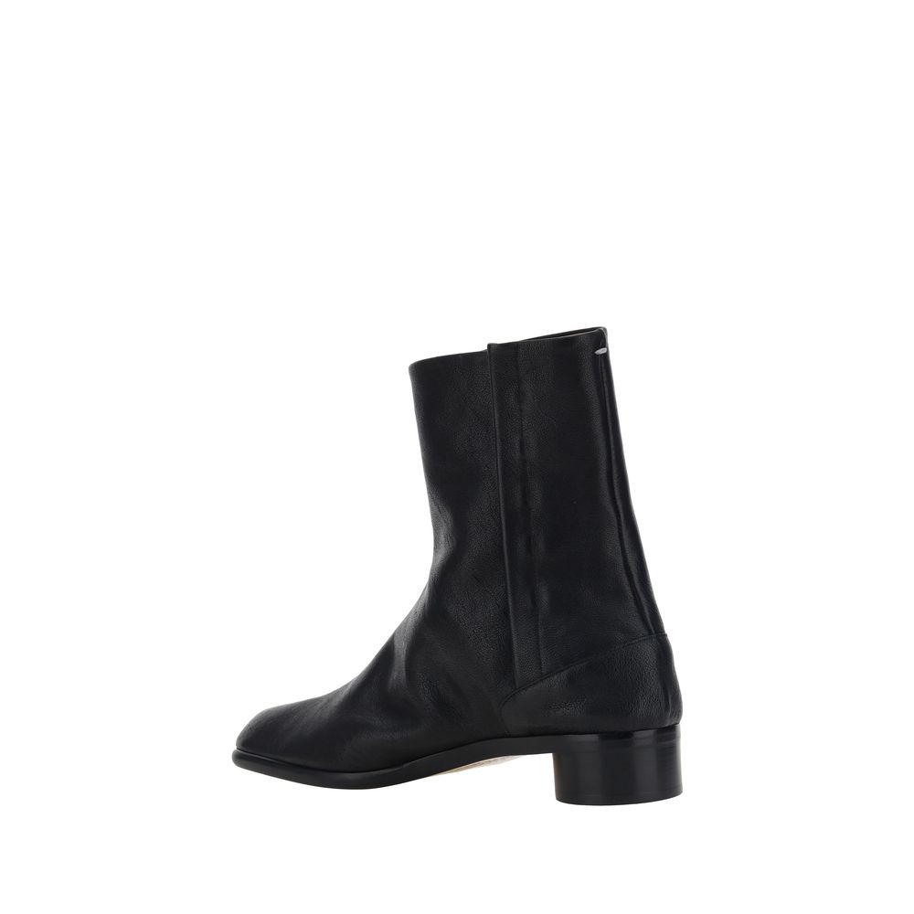Margiela Black Camel Hair Flat Boots