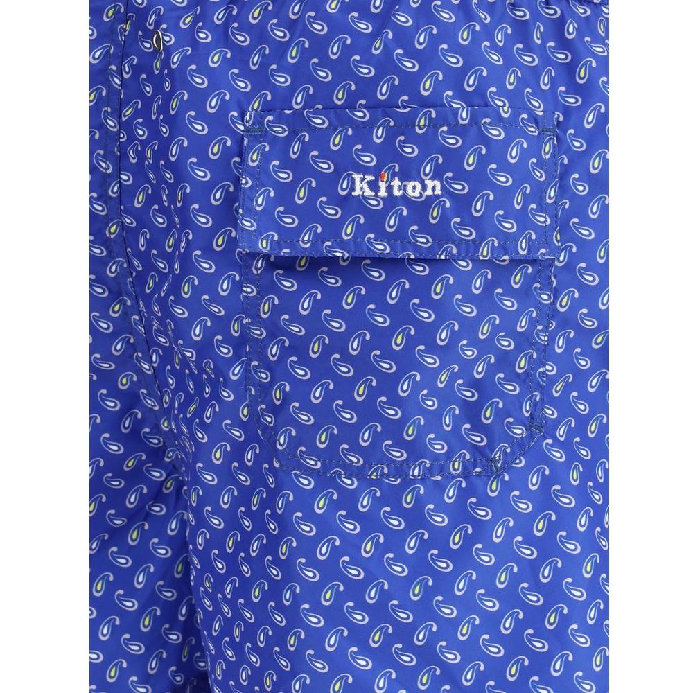 Kiton Logoed Swimshort Kiton Dark Slate Blue