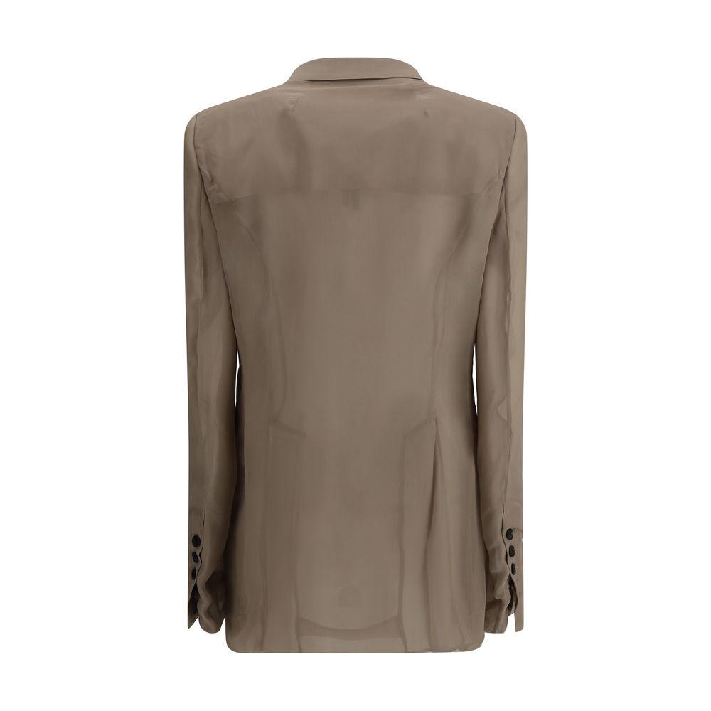 Rick Owens Double-breasted Blazer Rick Owens Dim Gray