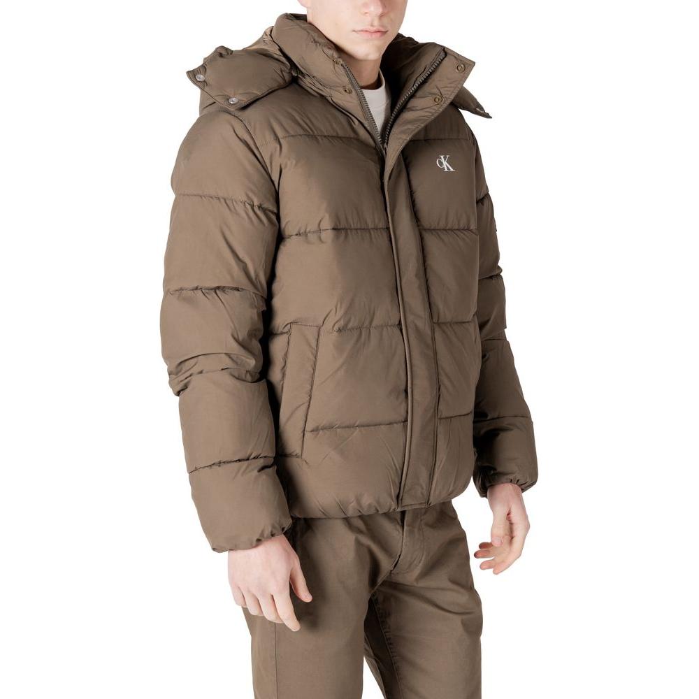 Calvin Klein Jeans Gray Polyamide Jacket Calvin Klein Jeans Dim Gray