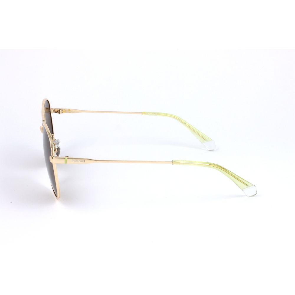 Polaroid Gold Metal Sunglasses