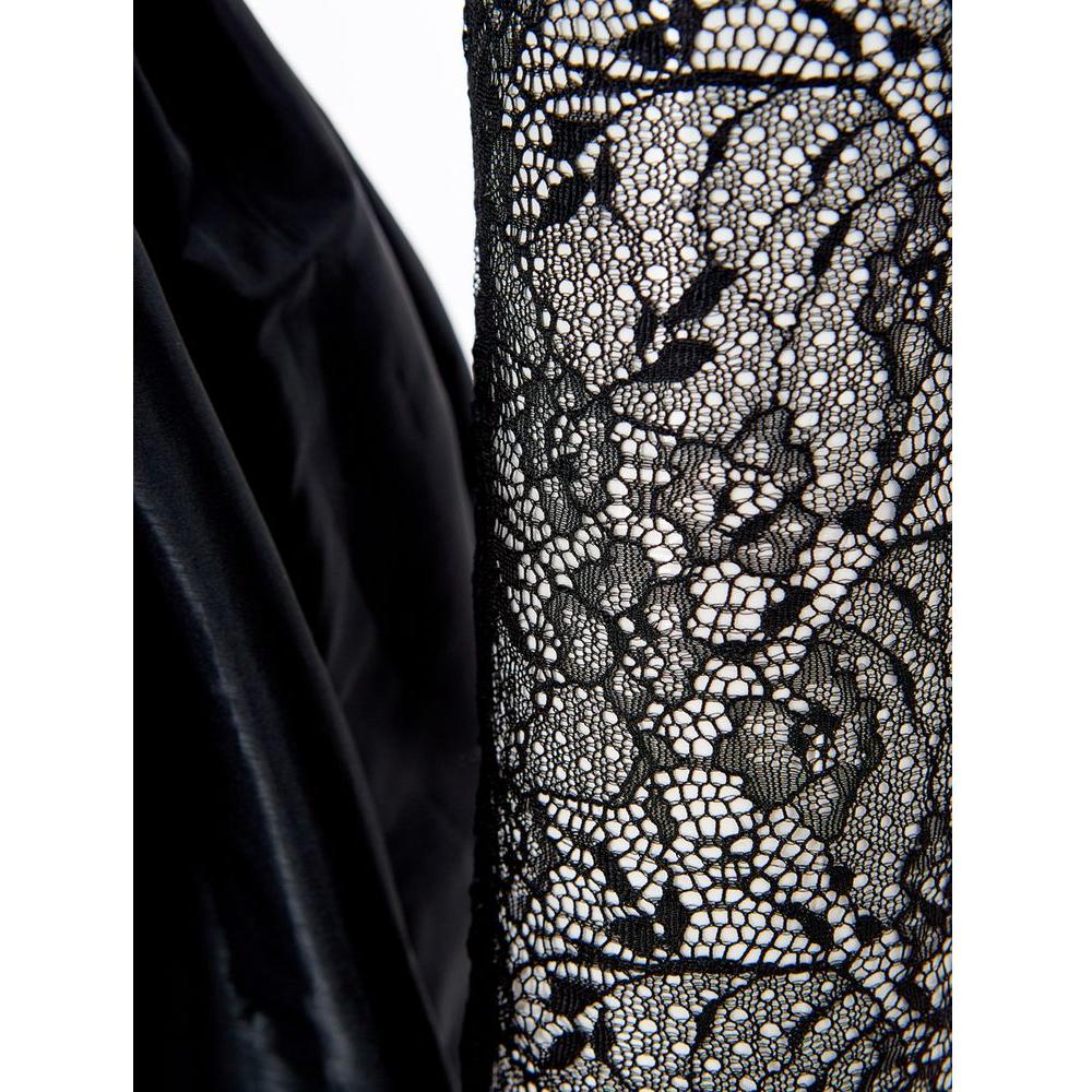Lardini Elegant Black Polyester Dress LA-1149676-IT40|S