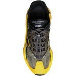 Dolce & Gabbana Yellow Black Daymaster Low Top Sneaker Shoes