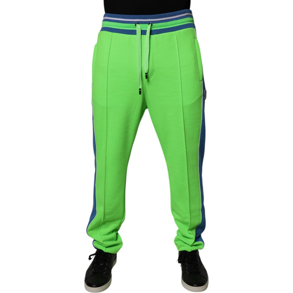 Dolce & Gabbana Green Blue Jogger Sweatpants Pants PAN75755-48