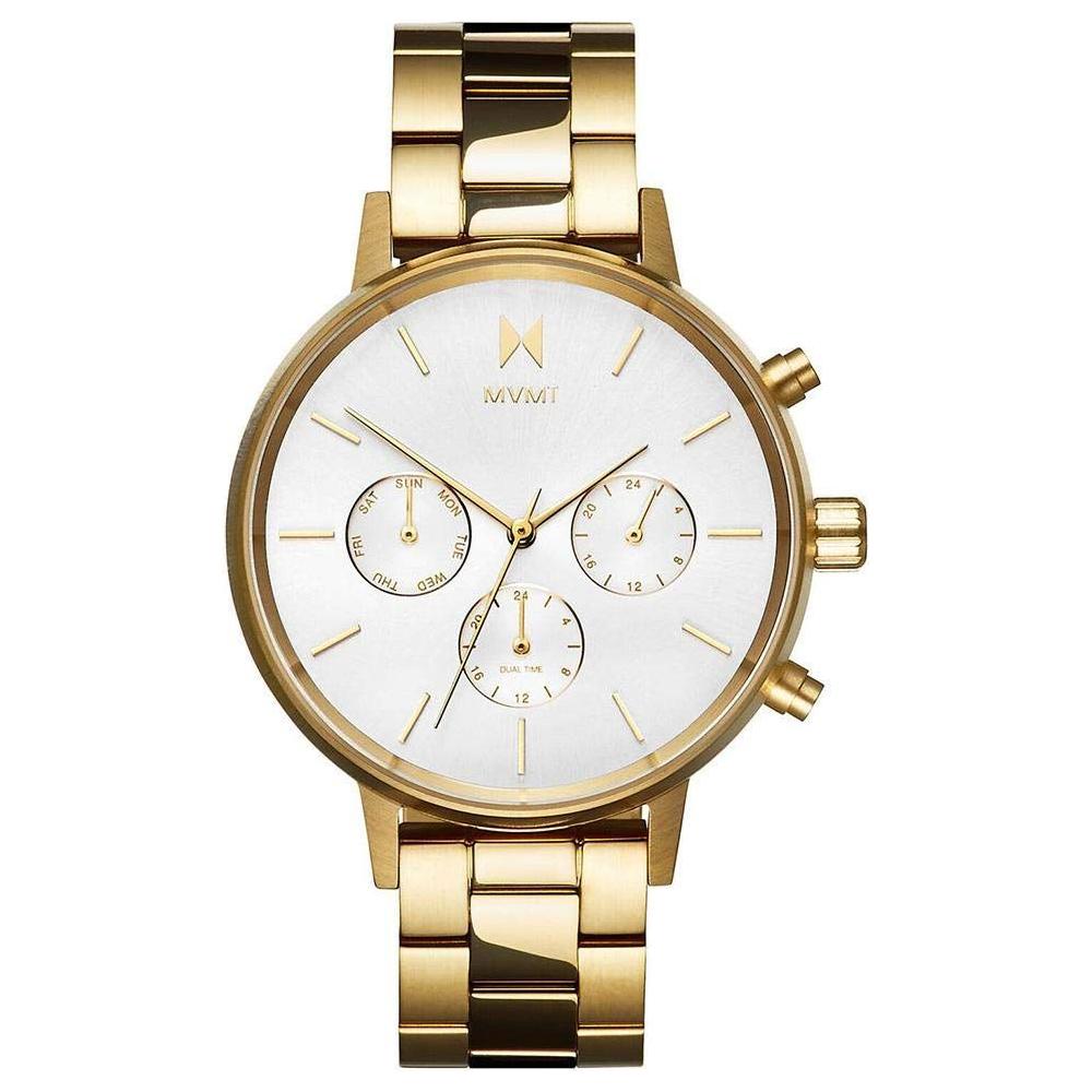 MVMT Gold Stainless Steel Watch MVMT Antique White