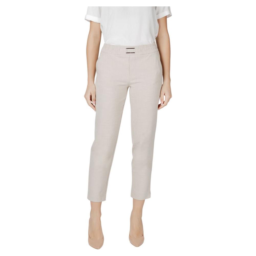 Street One Beige Viscose Jeans & Pant