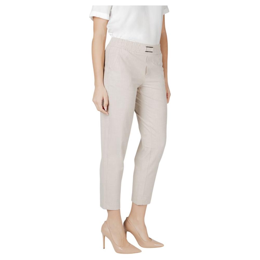 Street One Beige Viscose Jeans & Pant