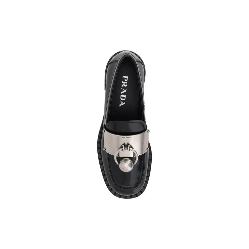 Prada Leather Women Loafers