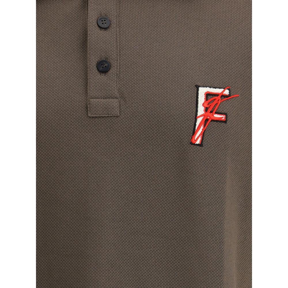 Ferragamo Logoed Polo Shirt Ferragamo Dark Olive Green
