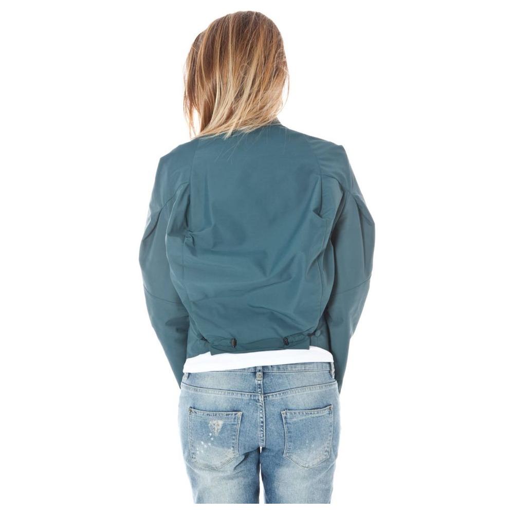 Calvin Klein Green Polyamide Women Jacket Calvin Klein Slate Gray