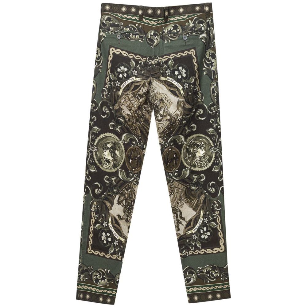 Dolce & Gabbana Green Cotton Jeans & Pant Dolce & Gabbana Dark Slate Gray