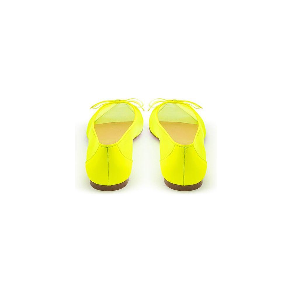 Christian Louboutin Sunshine Yellow Mesh Flat Elegance Christian Louboutin Beige