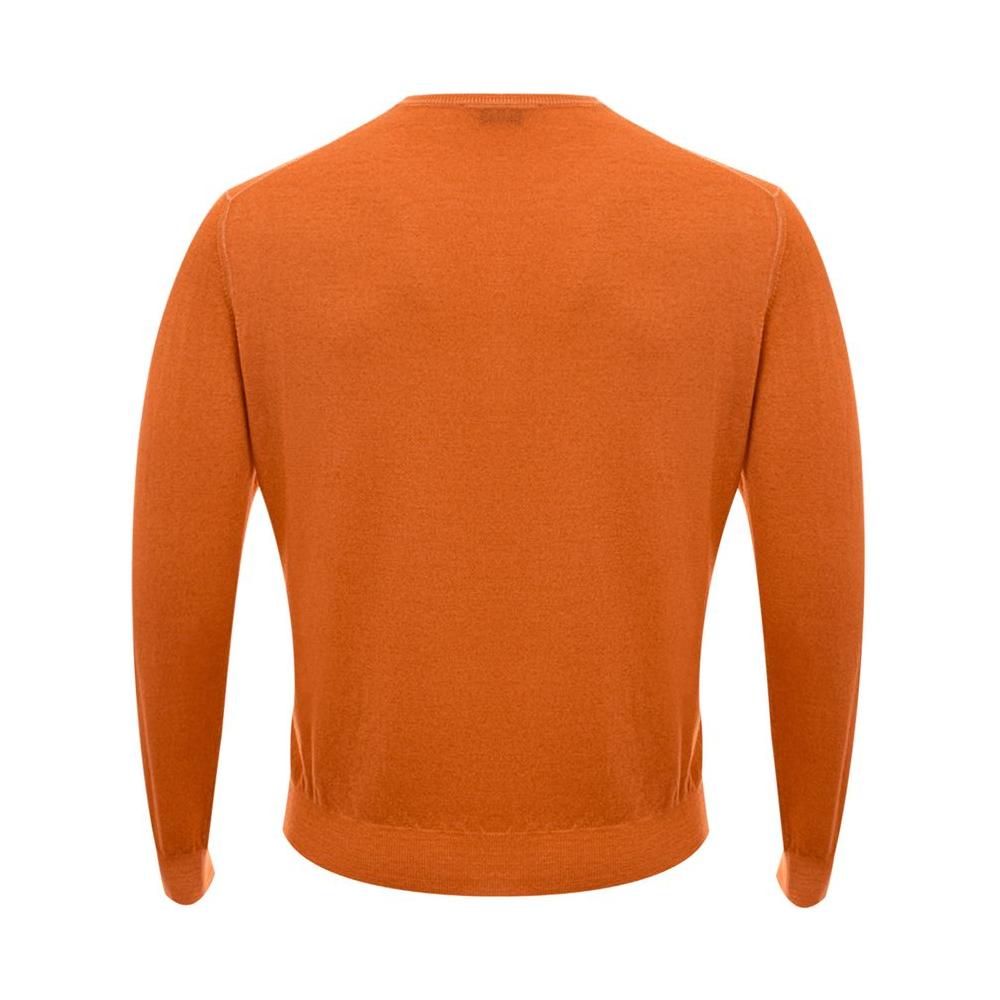 Gran Sasso Orange Wool Sweater Gran Sasso Chocolate