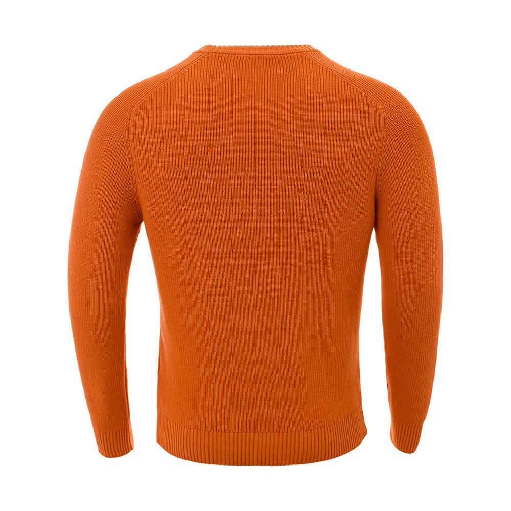 Gran Sasso Italian Cotton Chic Orange Sweater Gran Sasso Chocolate