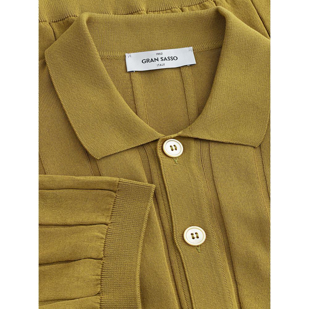 Gran Sasso Elegant Green Cotton T-Shirt for Men Gran Sasso Sienna