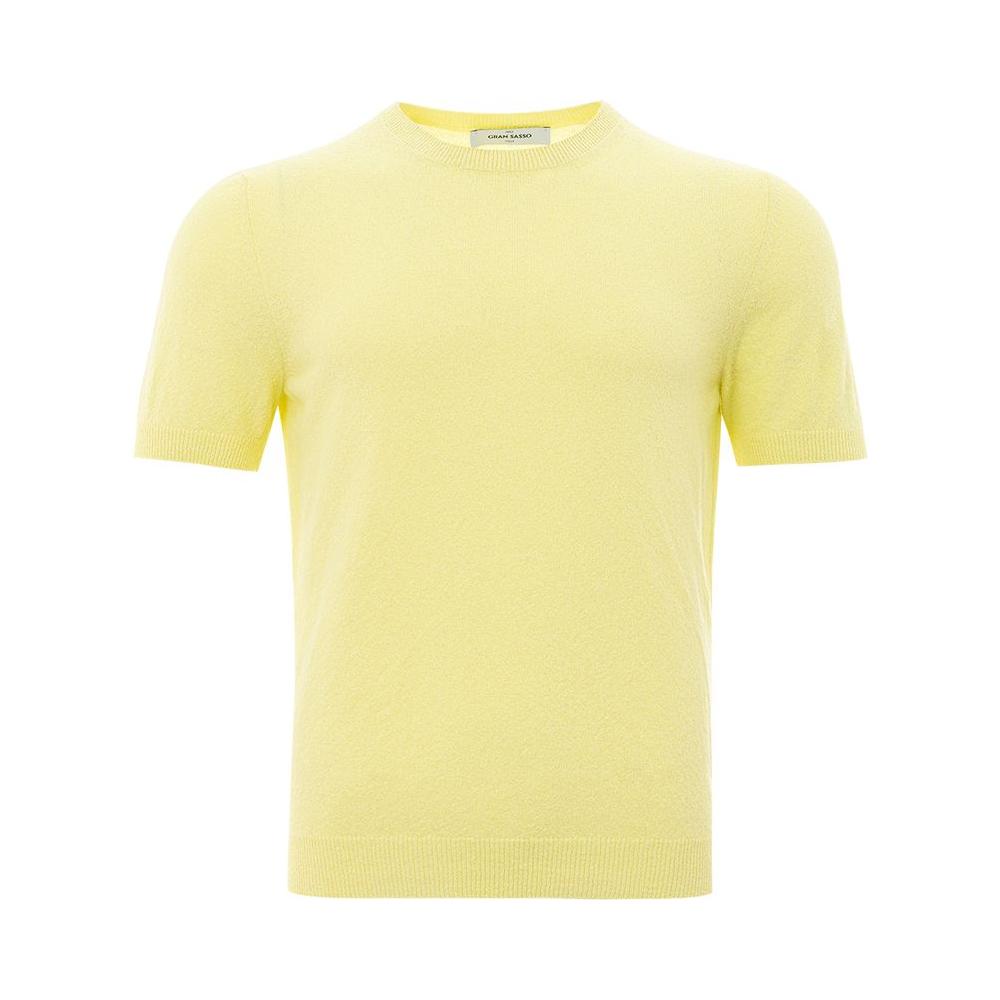 Gran Sasso Sunny Cotton Luxury Tee for the Discerning Gentleman Gran Sasso Pale Goldenrod