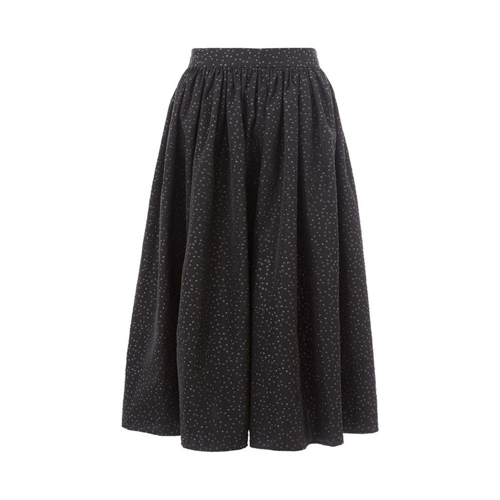 Lardini Elegant Black Polyethylene Midi Skirt LA-1101676-IT40|S