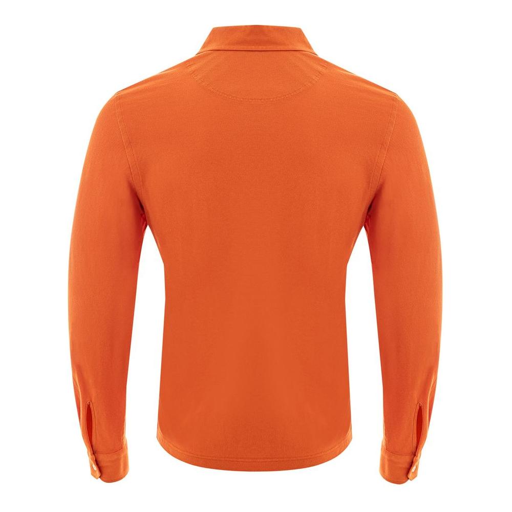 Gran Sasso Elegant Orange Cotton Polo for Men Gran Sasso Chocolate