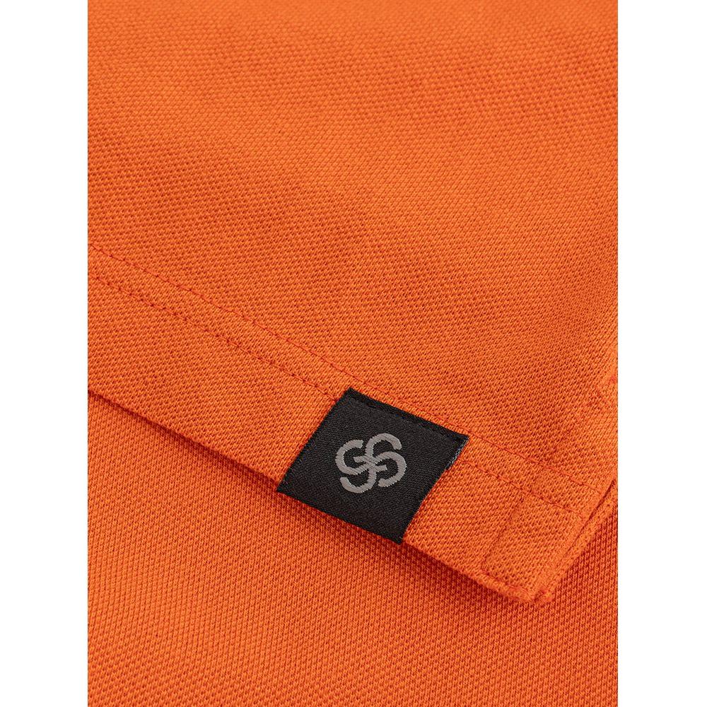 Gran Sasso Elegant Orange Cotton Polo for Men Gran Sasso Chocolate