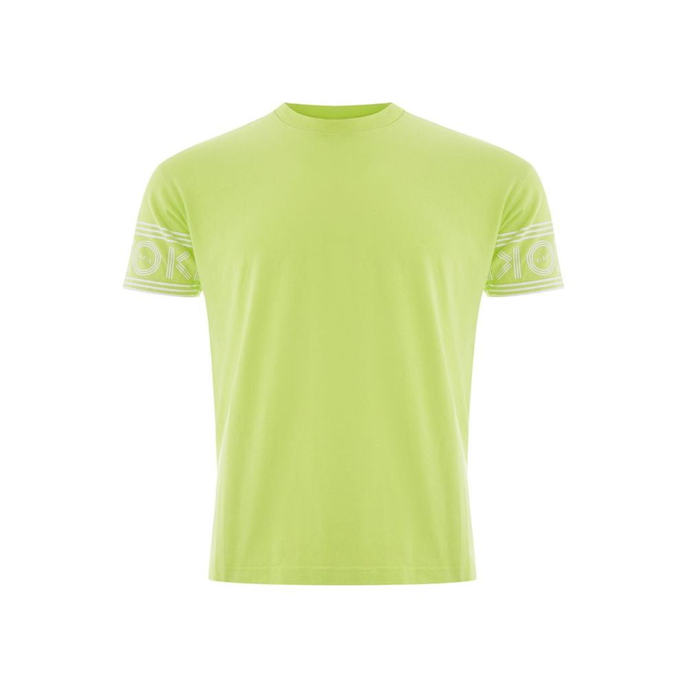 Kenzo Sunny Yellow Cotton Tee For Stylish Men Kenzo Dark Khaki