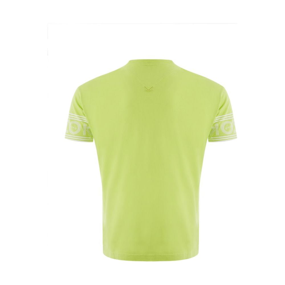 Kenzo Sunny Yellow Cotton Tee For Stylish Men Kenzo Dark Khaki