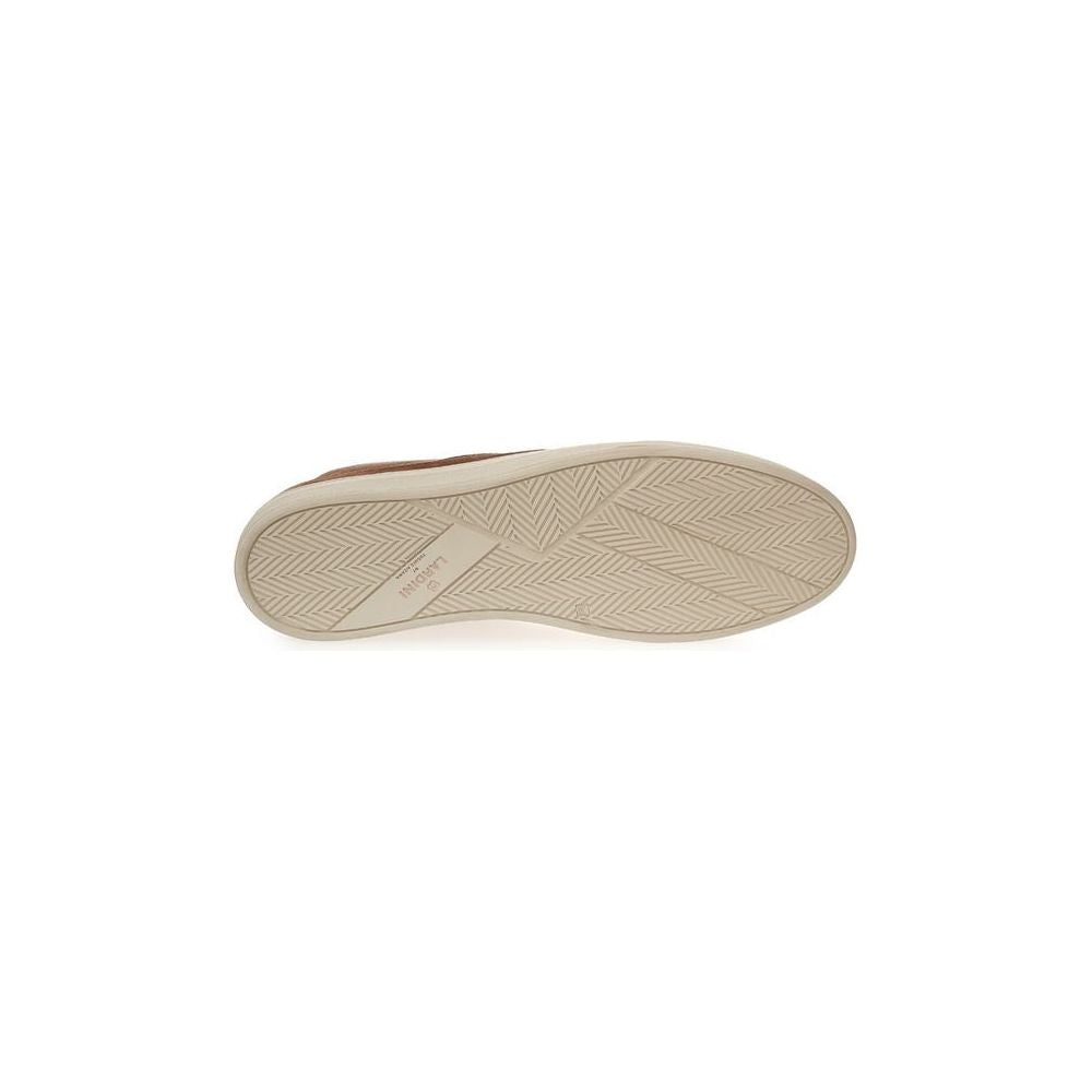 Lardini Elegant Suede Sneakers in Rich Brown Lardini Tan