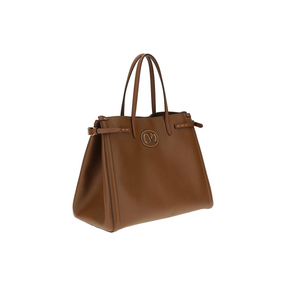 Valentino Garavani Antibes Handbag Valentino Garavani Saddle Brown