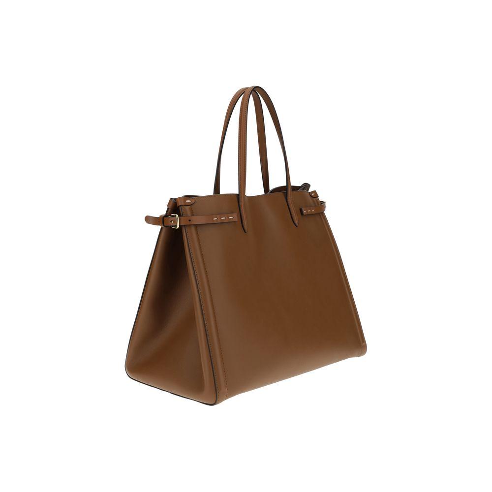 Valentino Garavani Antibes Handbag Valentino Garavani Saddle Brown