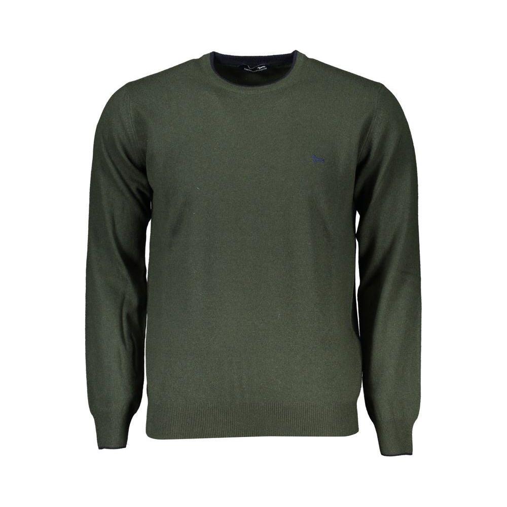 Harmont & Blaine Chic Green Crew Neck Designer Sweater Harmont & Blaine Dark Slate Gray