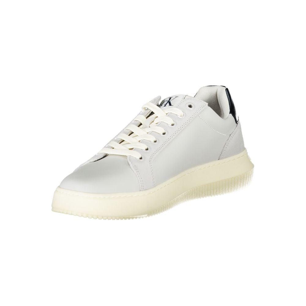 Calvin Klein Gray Polyethylene Men Sneaker Calvin Klein Light Gray