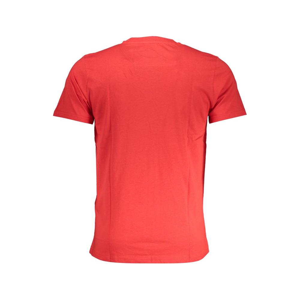 Cavalli Class Red Cotton T-Shirt Cavalli Class Tomato