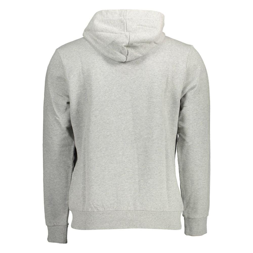 Napapijri Gray Cotton Men Sweater Napapijri Gray
