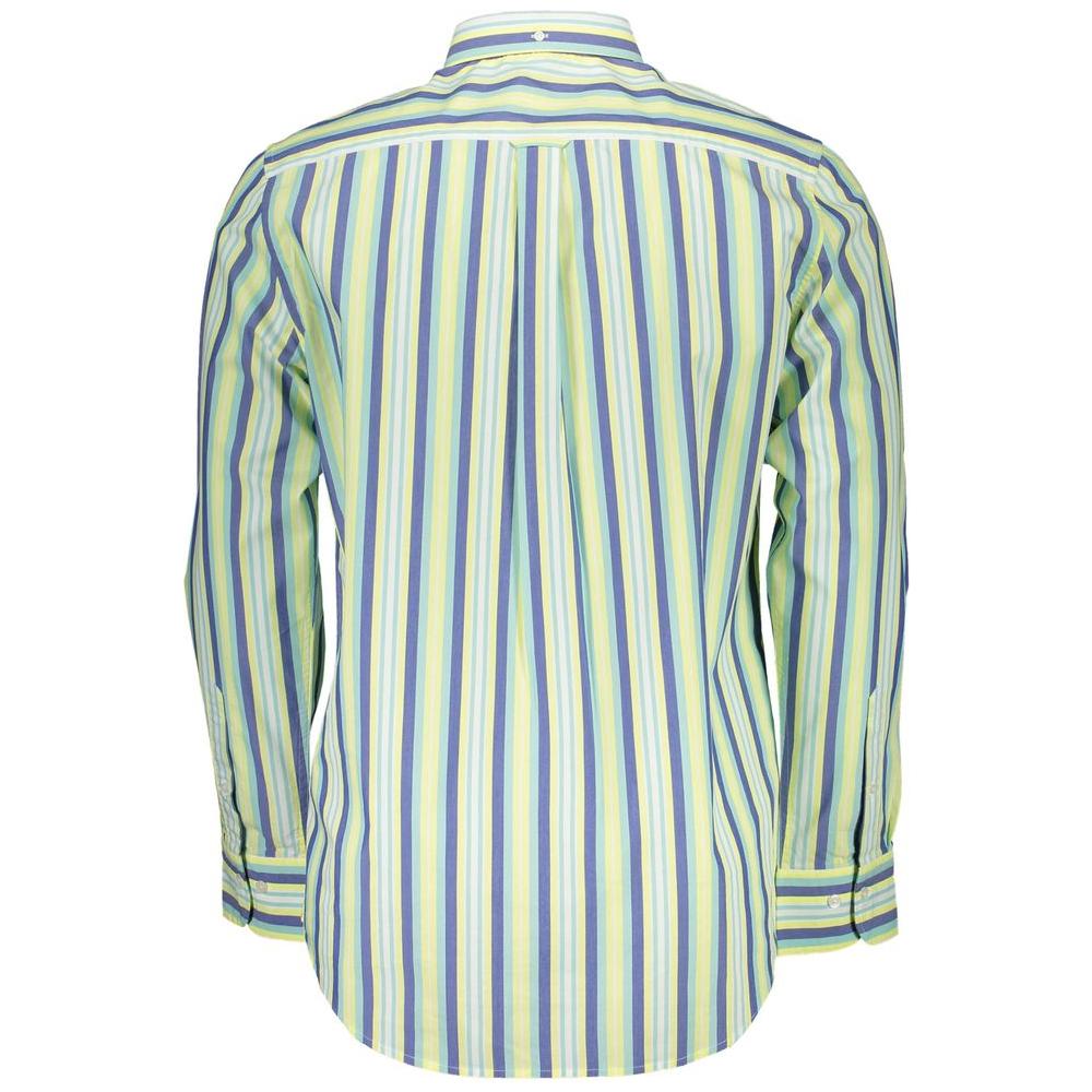 Gant Yellow Cotton Men Shirt Gant Light Gray