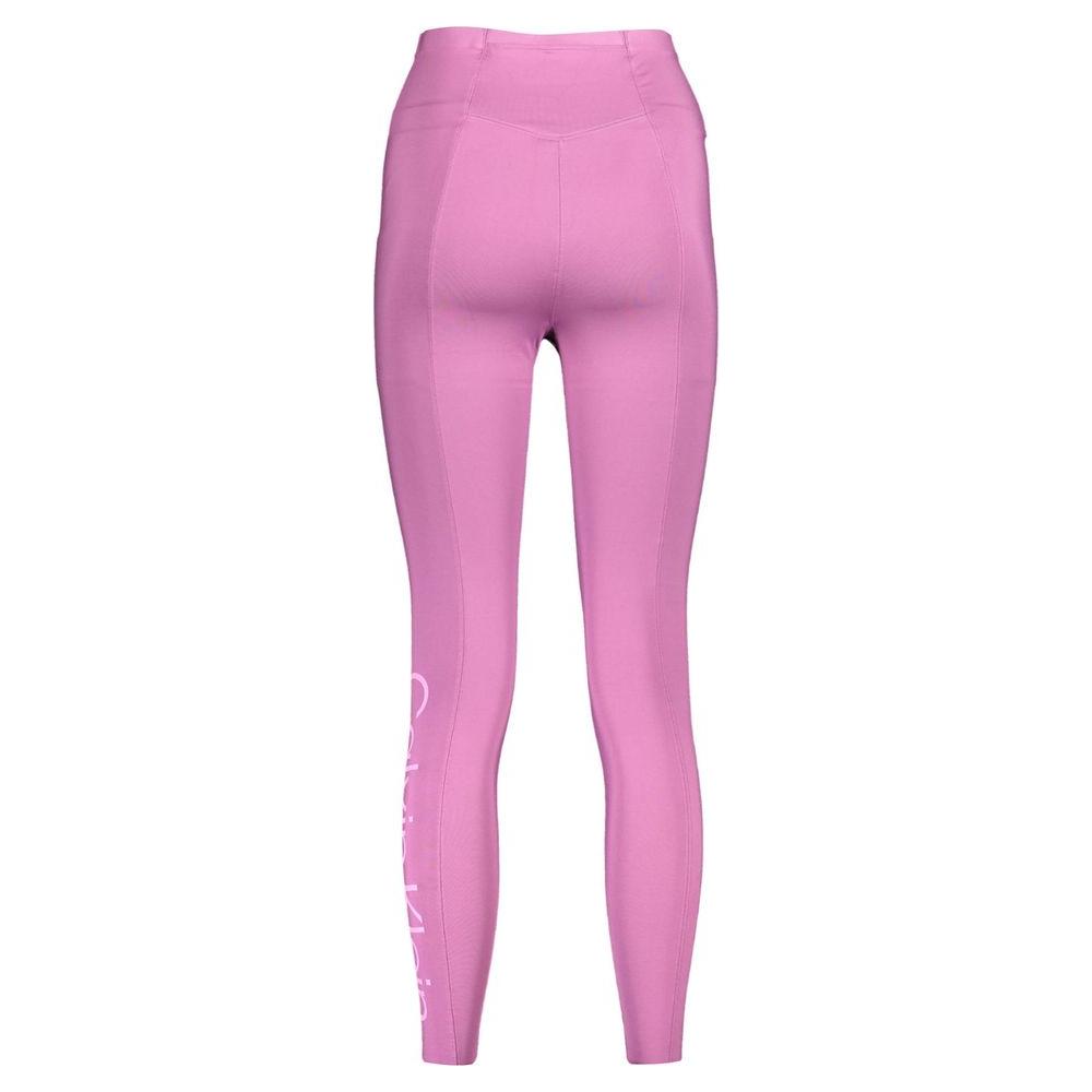Calvin Klein Purple Polyester Women Legging Calvin Klein Orchid