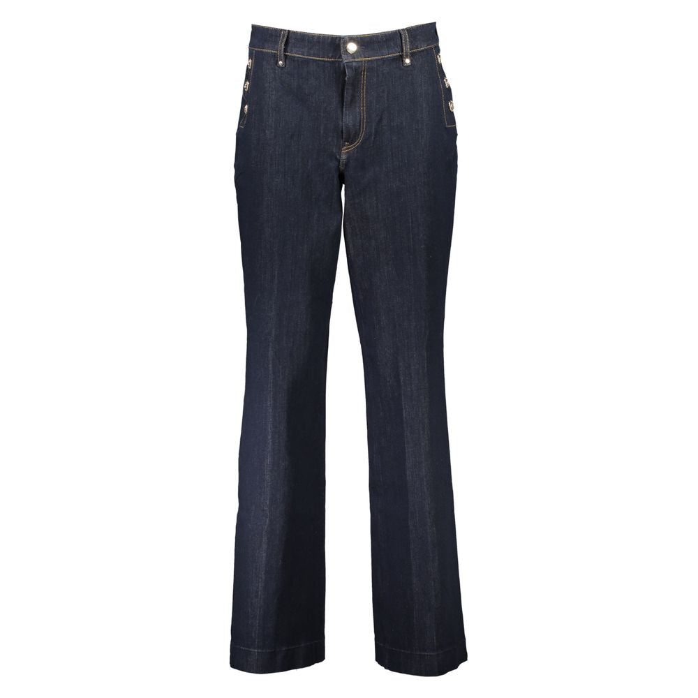 Guess Jeans Blue Cotton Jeans & Pant Guess Jeans Dark Slate Gray