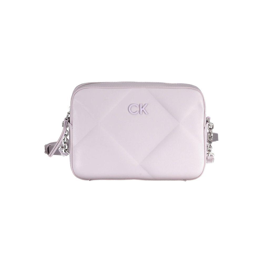 Calvin Klein Purple Polyester Handbag Calvin Klein Light Gray