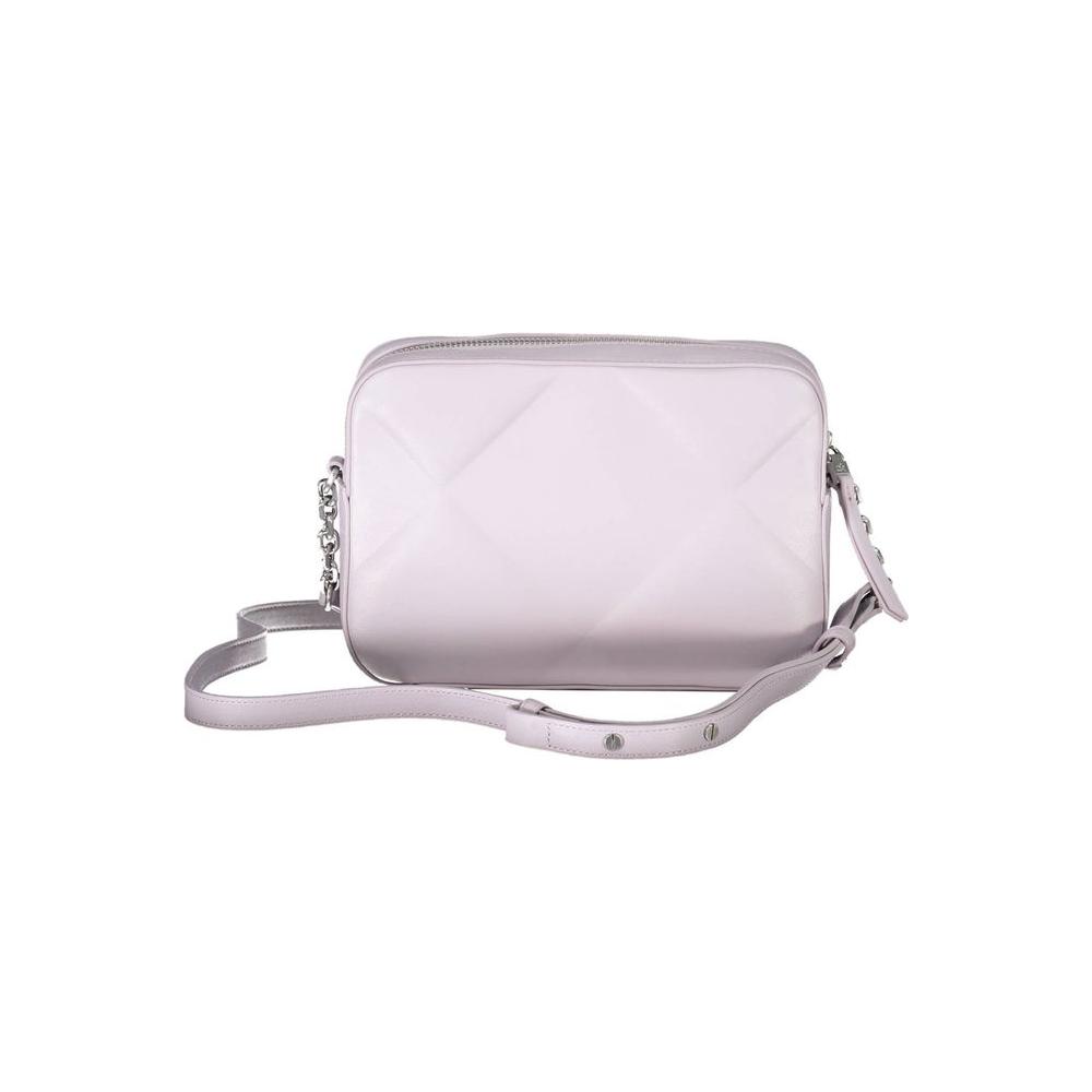 Calvin Klein Purple Polyester Handbag Calvin Klein Light Gray