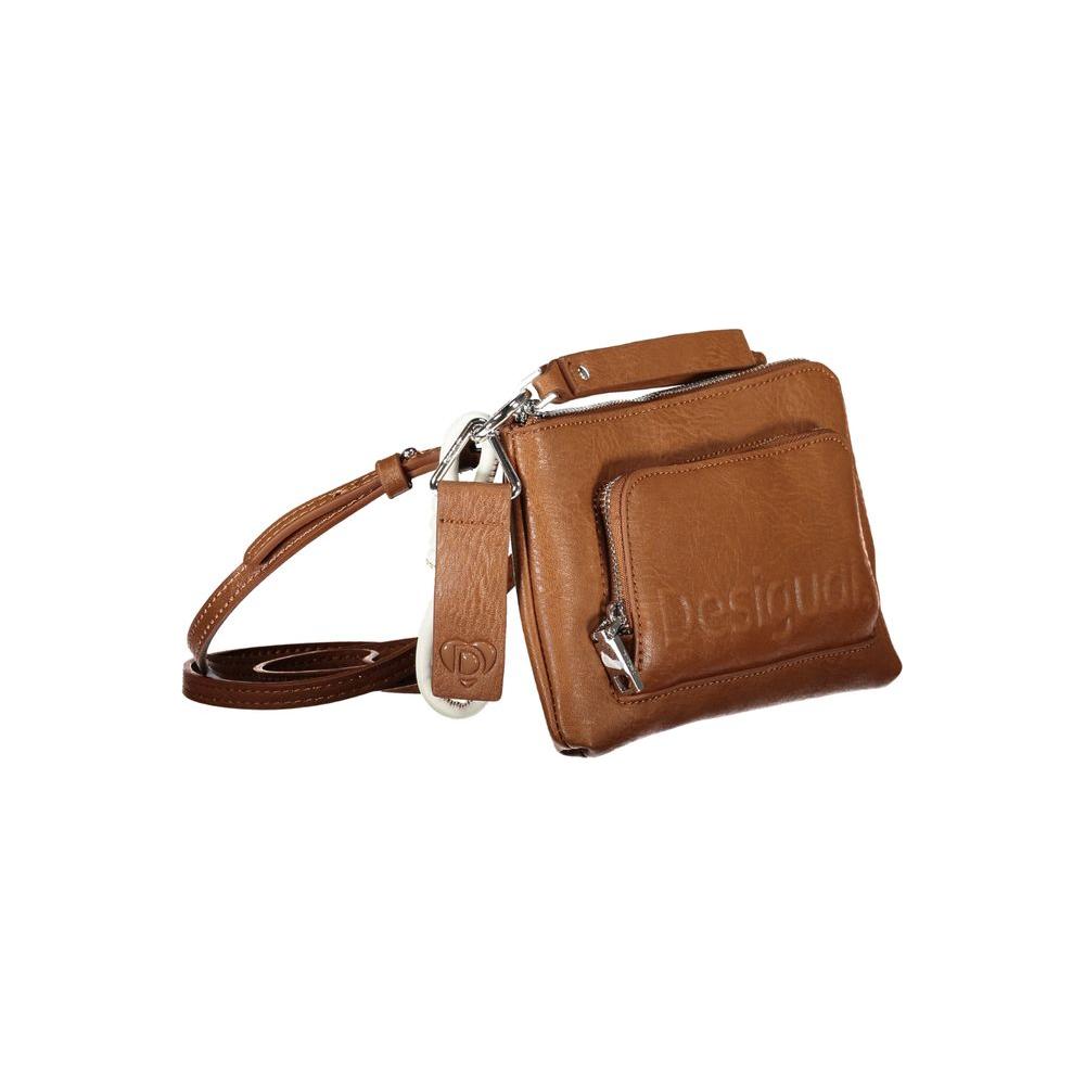 Desigual Brown Polyethylene Handbag Desigual Sienna