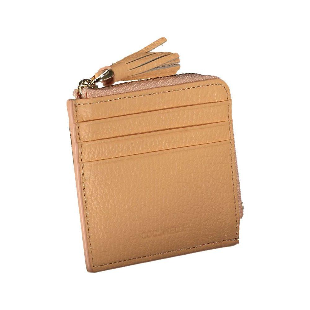 Coccinelle Orange Leather Wallet Coccinelle Dark Khaki