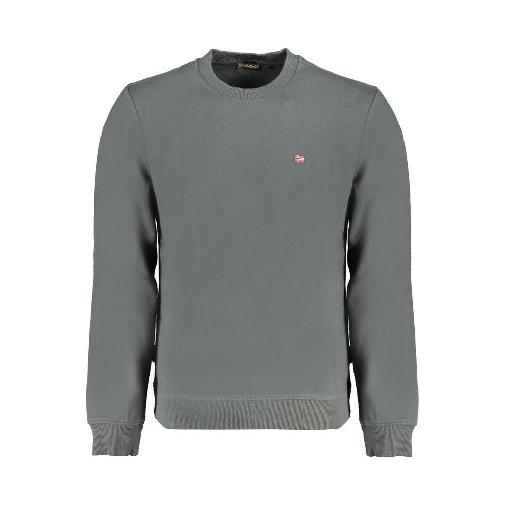 Napapijri Green Cotton Sweater Napapijri Dim Gray