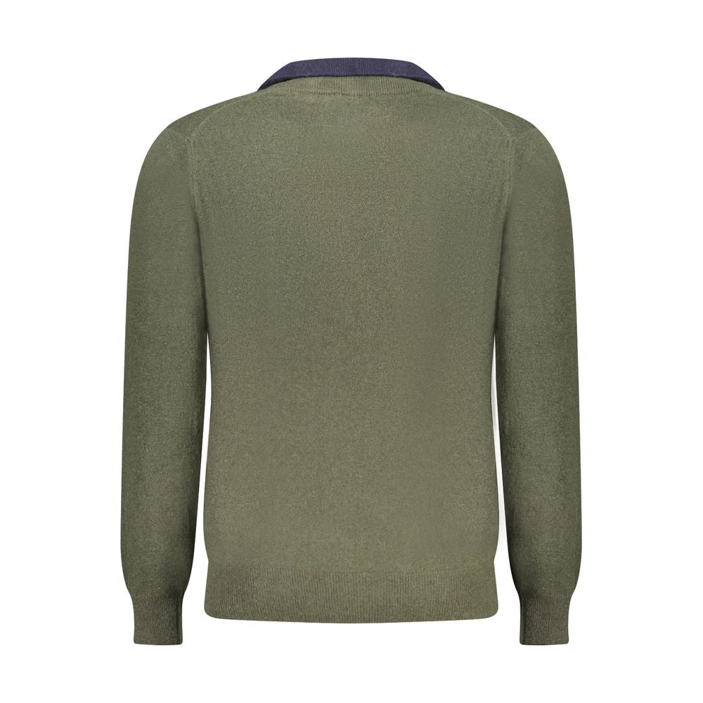 North Sails Green Wool Men Sweater North Sails Dim Gray