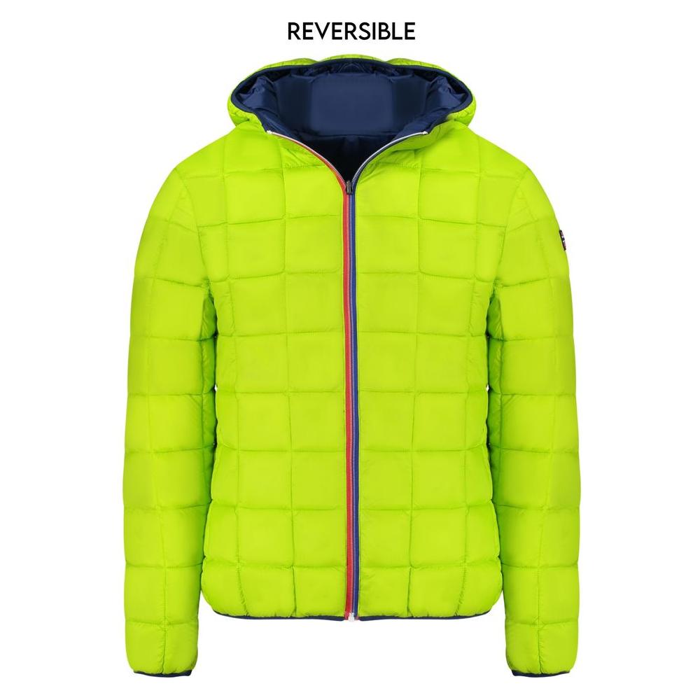 Norway 1963 Blue Polyamide Men's Reversible Jacket Norway 1963 Green Yellow
