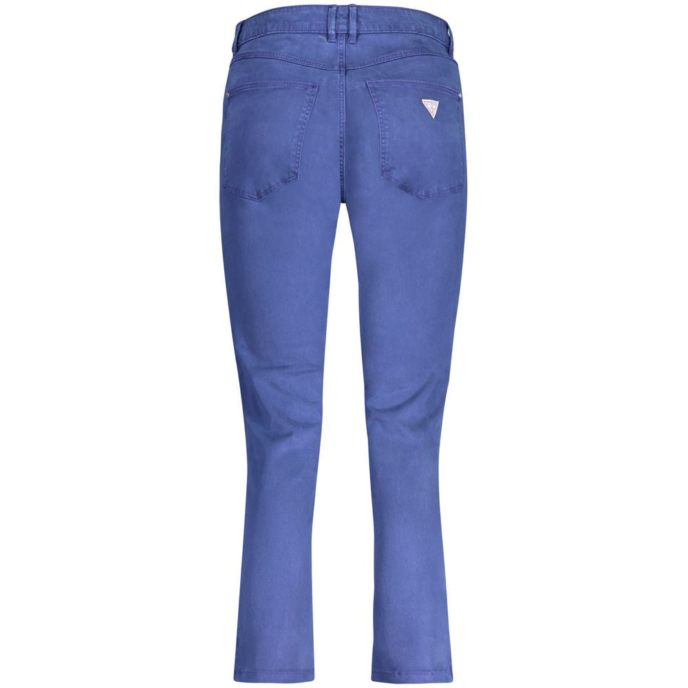 Guess Jeans Blue Lyocell Women Jeans Guess Jeans Steel Blue