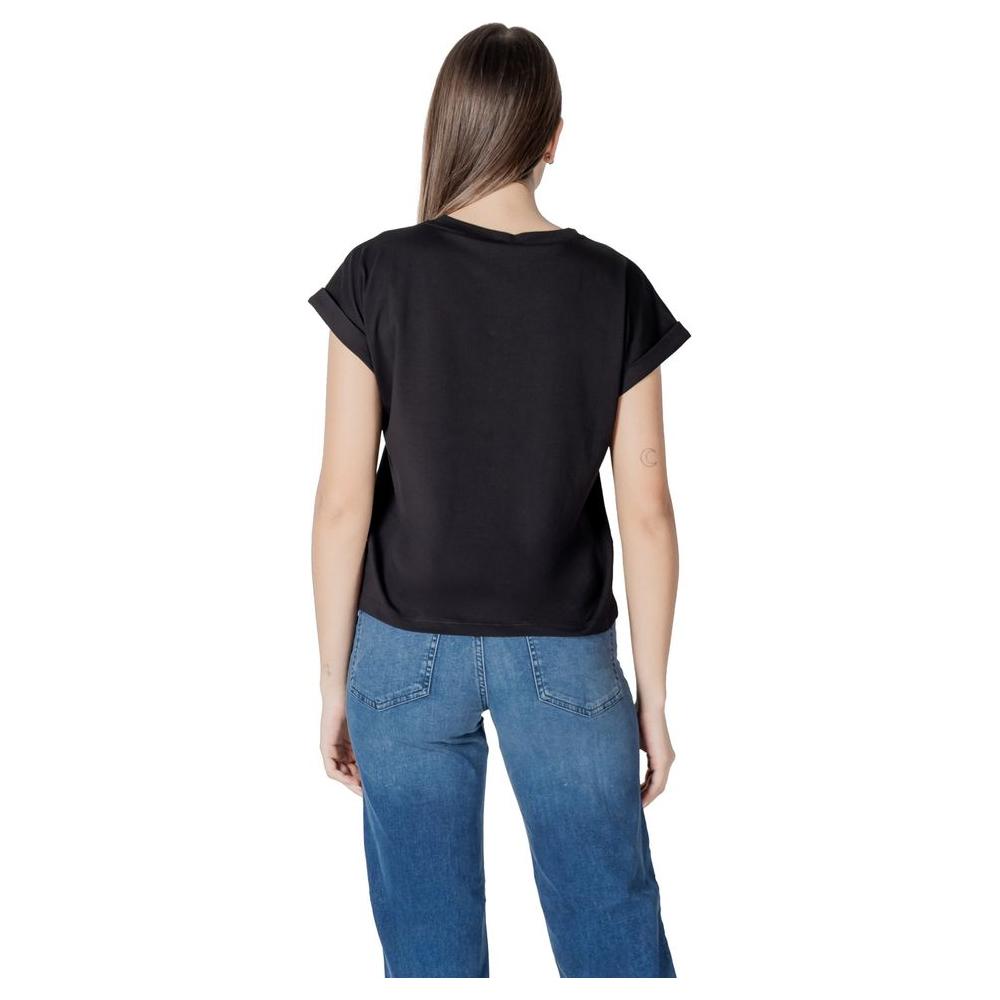 Liu Jo Black Cotton Tops & T-Shirt