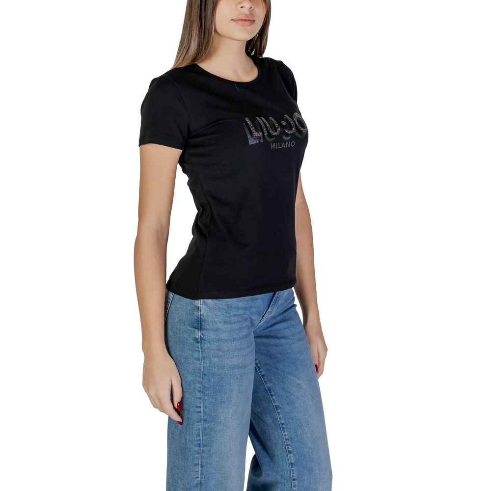 Liu Jo Black Cotton Tops & T-Shirt