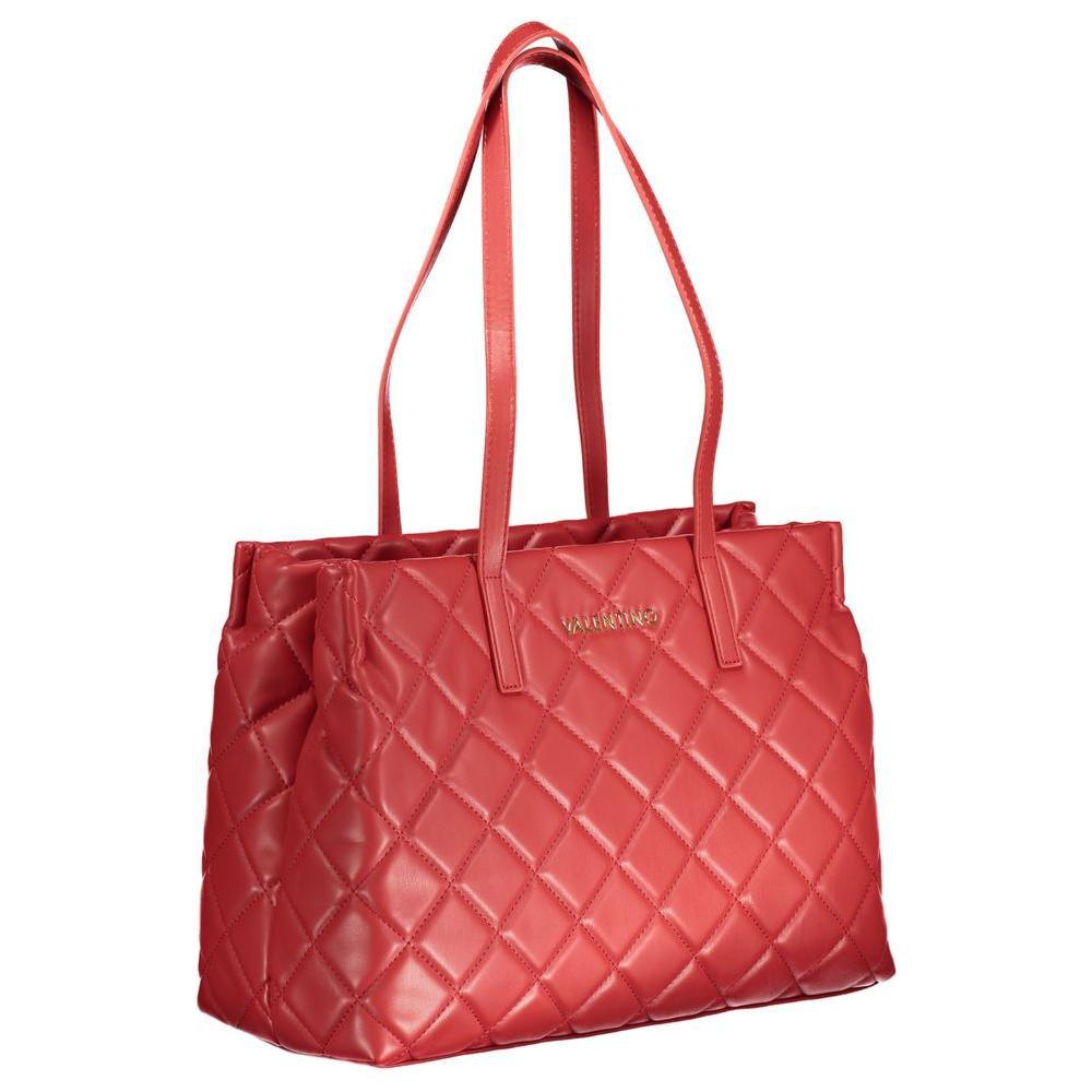 Valentino Bags Red Polyethylene Handbag Valentino Bags Maroon